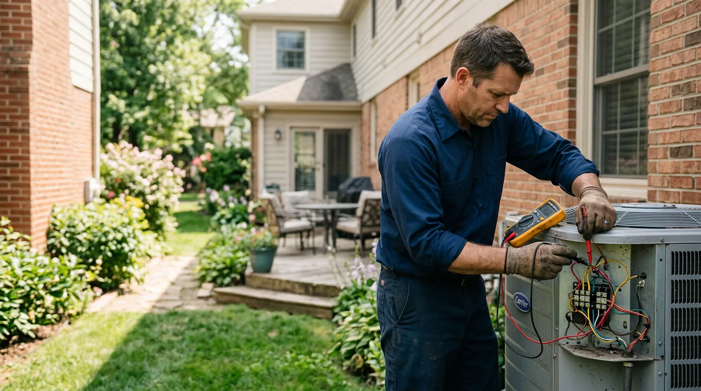 HVAC technician working near Dunkirk, OH